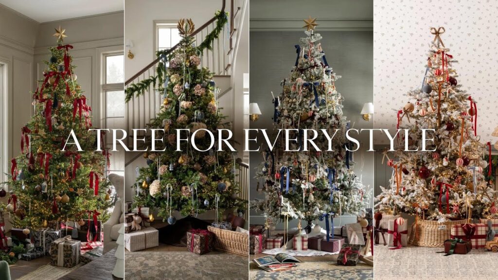 Inspired by the McGee & Co. seasonal styling approach, this guide explores four unique Christmas tree looks