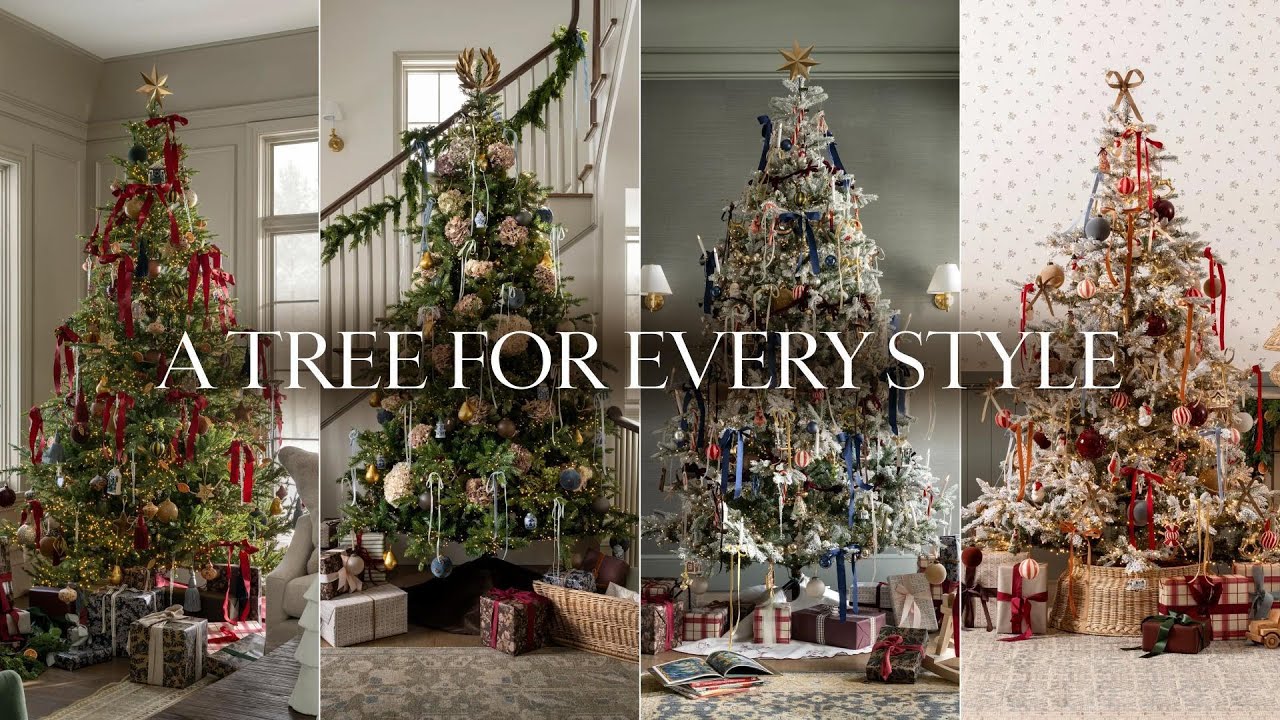 Inspired by the McGee & Co. seasonal styling approach, this guide explores four unique Christmas tree looks