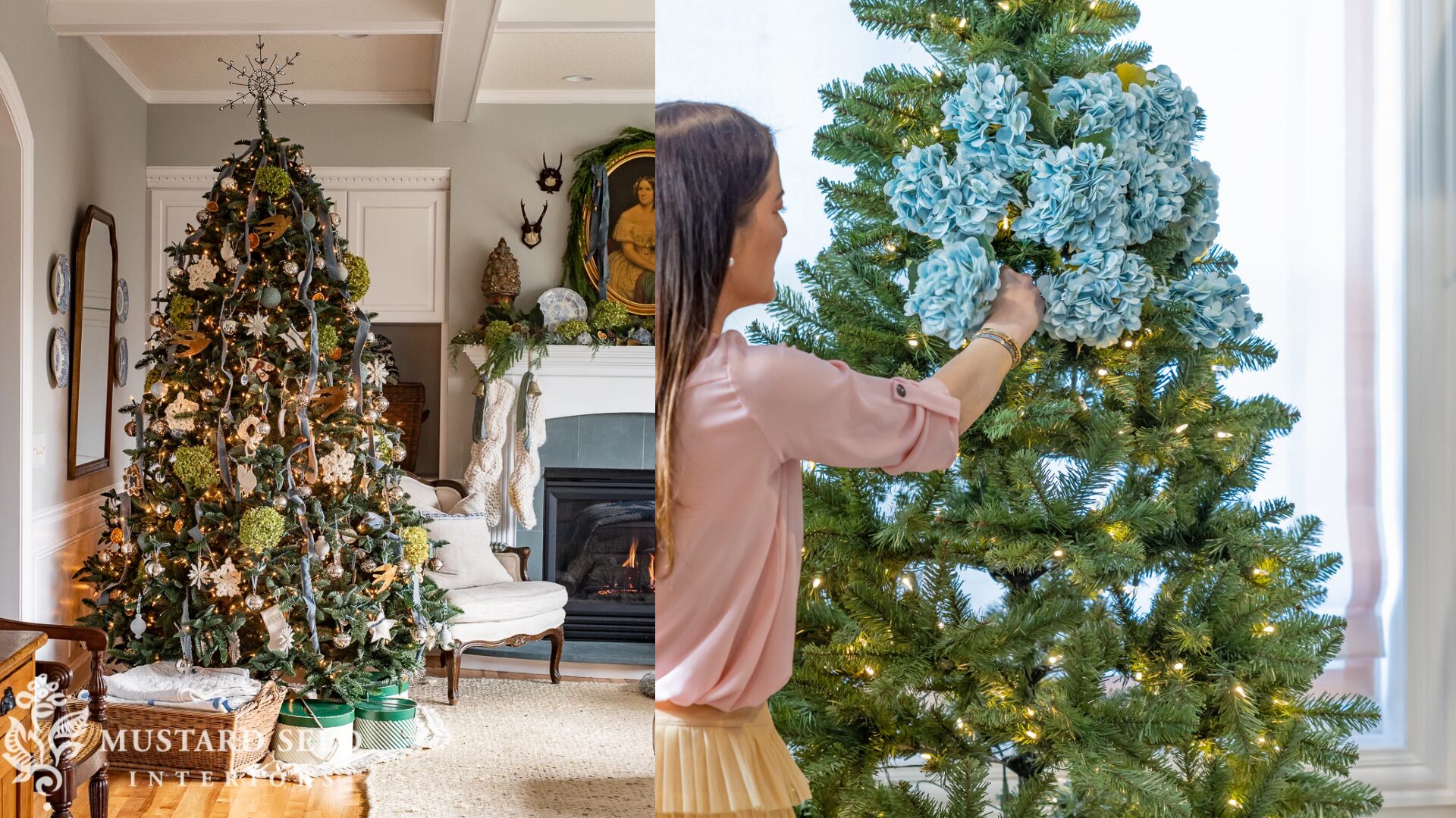 Many people decorating a real Christmas tree in Vancouver skip the back entirely.