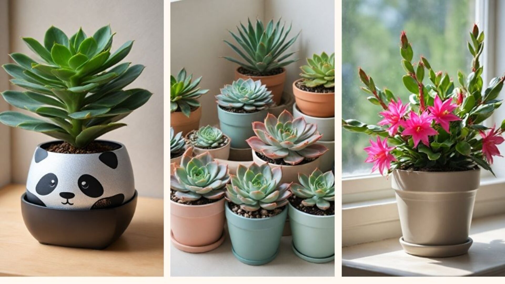 Succulents need strong light to stay compact and colorful.