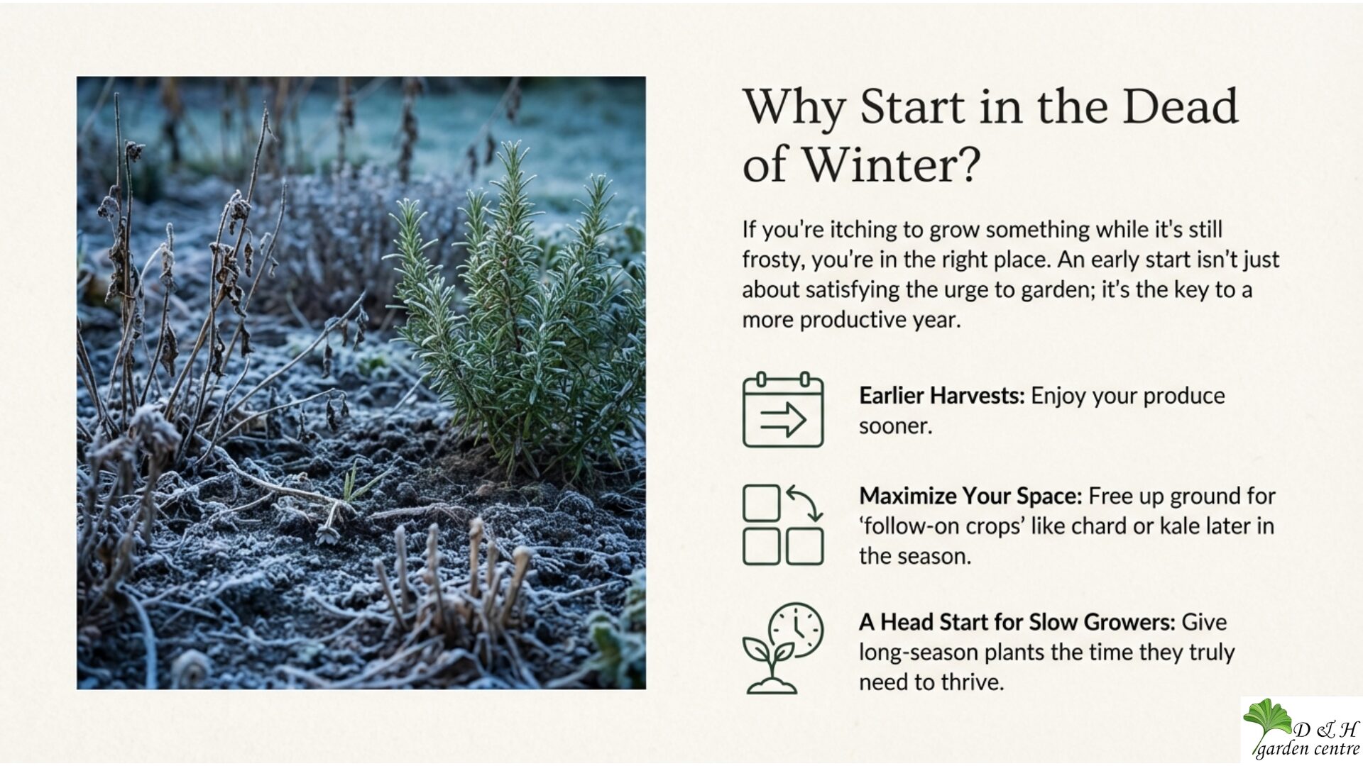 Early sowing is not about ignoring the weather. It is about choosing the right crops and the right methods.