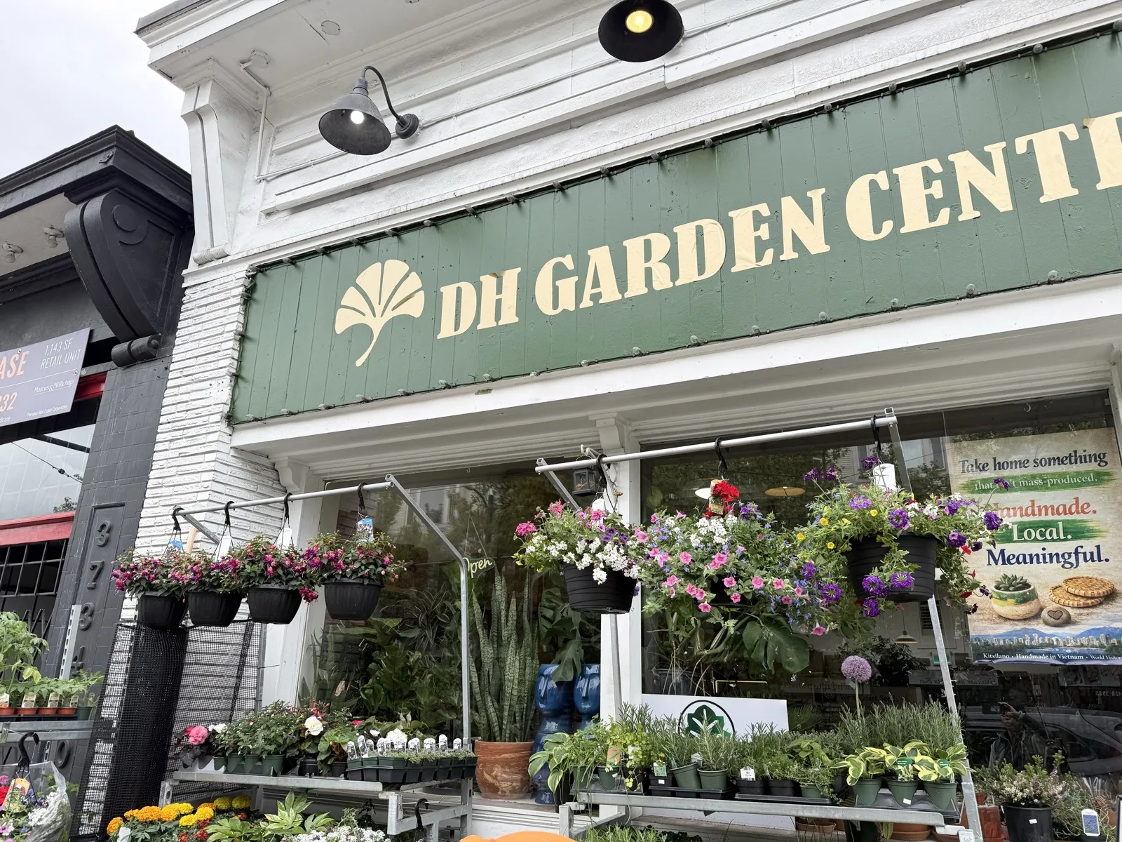 DH Garden Centre storefront on West 10th Avenue, Vancouver